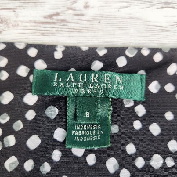 Lauren Ralph Lauren Polka Dot Print Sheath Dress Size 8 - Picture 4 of 8